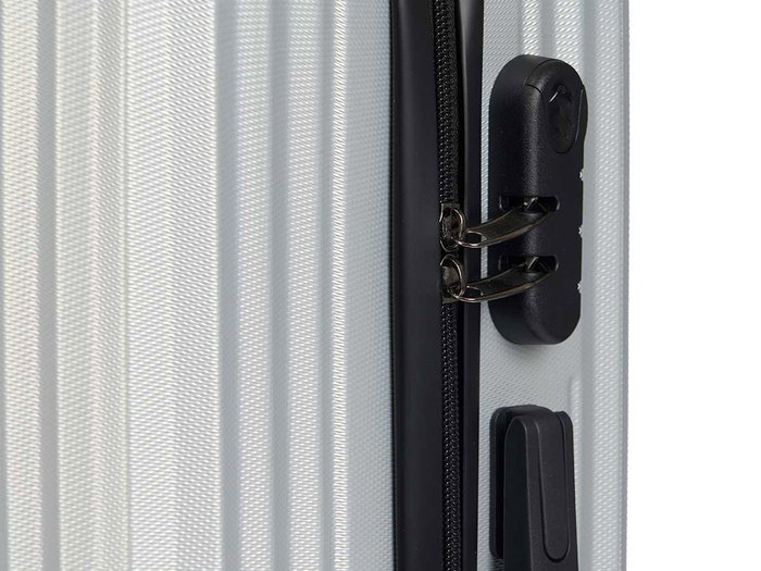 Arte Regal Maleta Liston Cabina ABS Gris Claro 38x57x23 cm