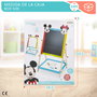 WOOMAX Disney Pizarra de madera 2 en 1 Mickey y Minnie