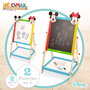 WOOMAX Disney Pizarra de madera 2 en 1 Mickey y Minnie