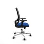 PIQUERAS Y CRESPO Silla de oficina Cilanco con mecanismo Sincro/Traslack, Azul y Gris