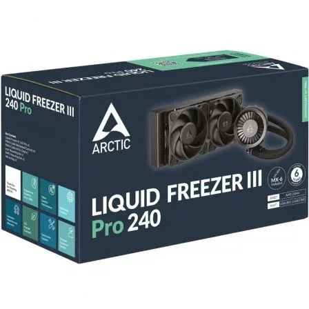 ARCTIC Refrigeración Líquida CPU Arctic Freezer III Pro 240 Negra 240mm 2 Ventiladores 12cm