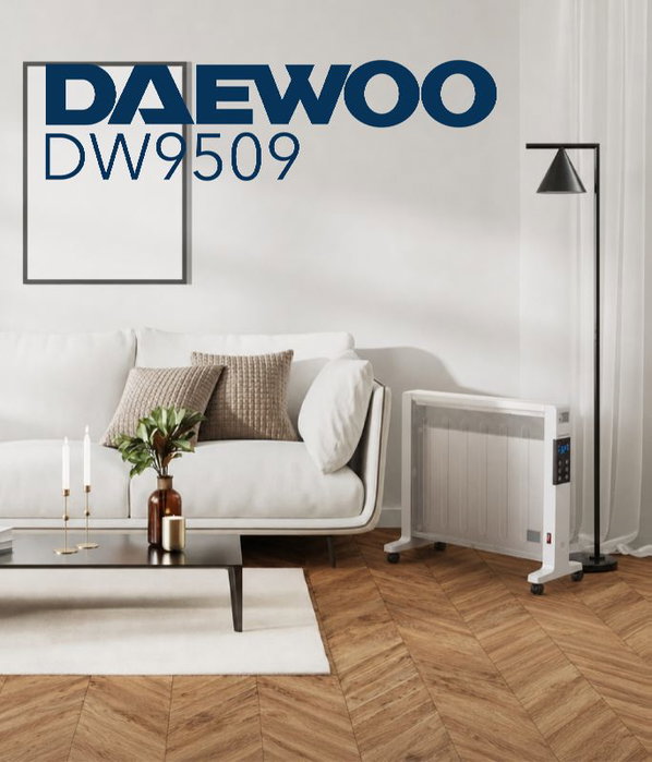 DAEWOO Radiador micatérmico 2000W con mando