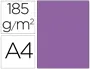 Guarro Cartulina Din A4 Violeta 185 gr Paquete 50 Hojas