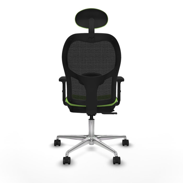 PIQUERAS Y CRESPO Silla de oficina Jorquera con mecanismo Sincro/Traslack, Pistacho y Negro