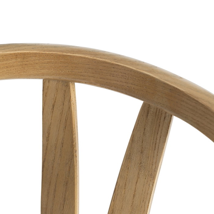 Silla Marrón Madera-Ratán 55 X 50 X 81 cm