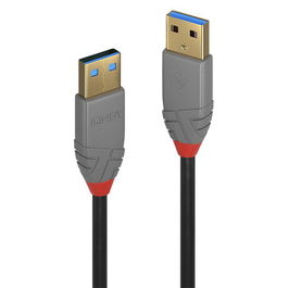 Lindy Cable USB 3.2 Type A 5m Anthra Line, 5Gbps
