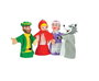 Color Baby Marionetas Caperucita Roja Set 4 Piezas 25 cm