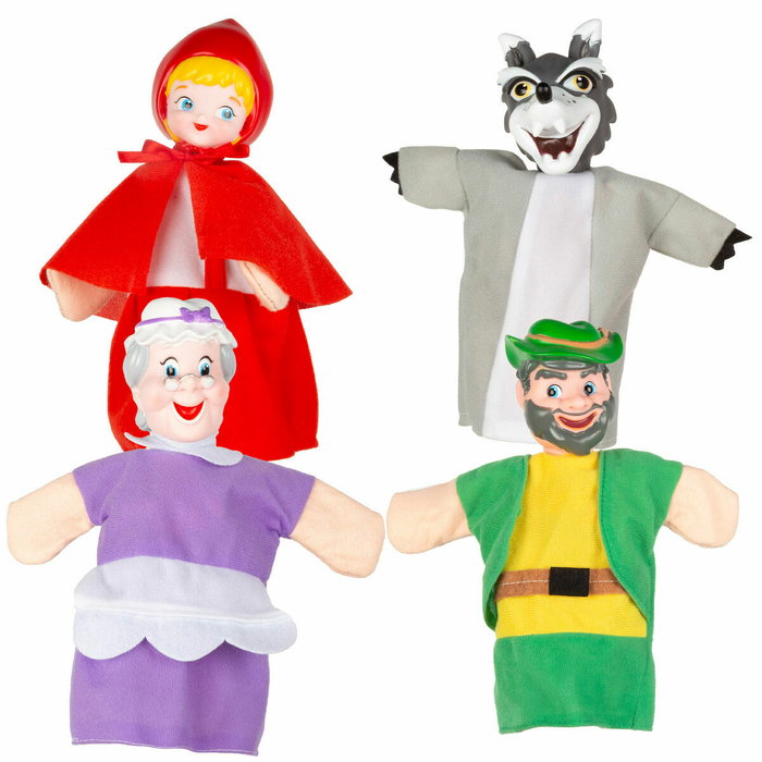 Color Baby Marionetas Caperucita Roja set 4 piezas de 25 cm