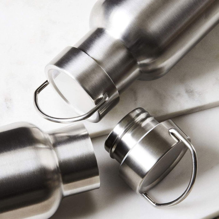 Thermosport Botella Termo de Acero Inoxidable con Asa, 1000 ml (1 L), 30,5 cm Alto x 8 cm Diámetro (6 Unidades)