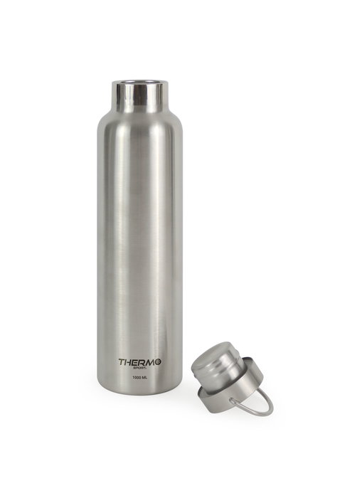Thermosport Botella Termo de Acero Inoxidable con Asa, 1000 ml (1 L), 30,5 cm Alto x 8 cm Diámetro (6 Unidades)
