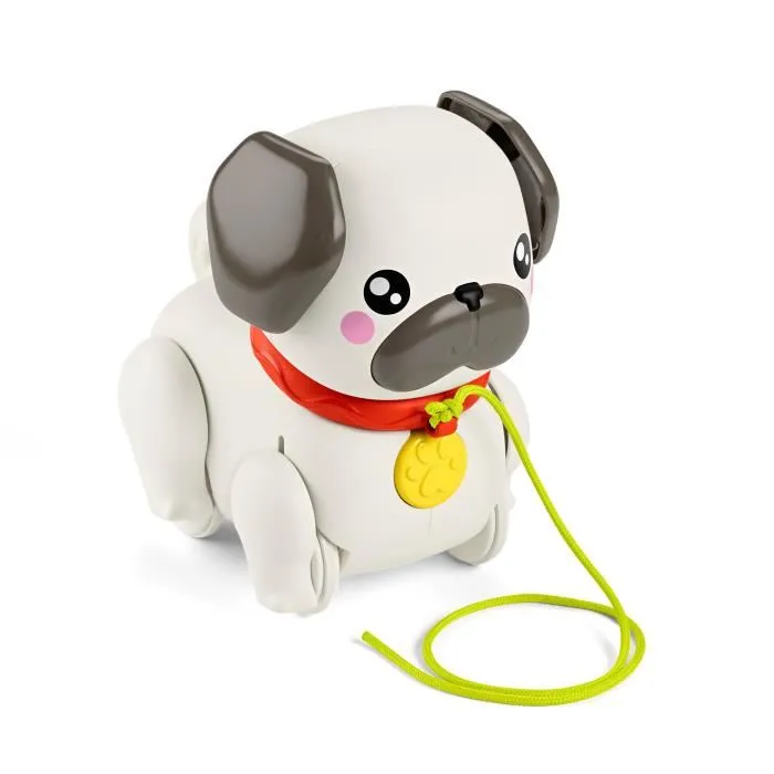 Fisher-Price Perrito de Paseos Pug para Arrastrar con Movimiento y Sonidos Fisher-Price Perrito de Paseos Pug para Arrastrar con Movimiento y Sonidos