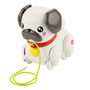 Fisher-Price Perro de Paseos Perrito Pug Mueve Orejas Patas Emite Sonidos Ladridos Juguete Bebé