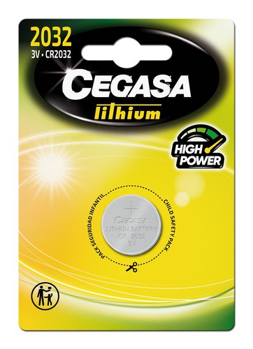 CEGASA PILA LITIO BOTON CR2032 3V BT BLISTER CEGASA PILA LITIO BOTON CR2032 3V BT BLISTER