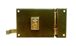 CVL Cerradura 1125AR/1-100 Derecha con Cilindro Redondo Pintada