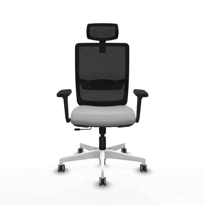 PIQUERAS Y CRESPO Silla de oficina Haches Gris claro y Negro PIQUERAS Y CRESPO Silla de oficina Haches Gris claro y Negro