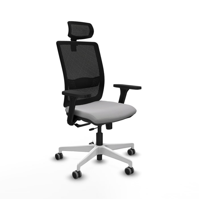PIQUERAS Y CRESPO Silla de oficina Haches Gris claro y Negro PIQUERAS Y CRESPO Silla de oficina Haches Gris claro y Negro
