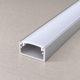 Greenice Perfil de Aluminio para Tira LED con Difusor Opal - 2M