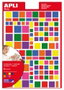 Apli Gomets autoadhesivos cuadrados multicolor de 756 unidades