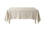 DKD Home Decor Mantel Antimanchas de Algodón Reciclado 135x135 Beige