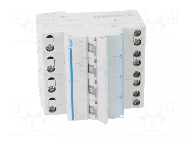 HAGER Interruptor de grúa 4P3T 40A 230VAC Gris
