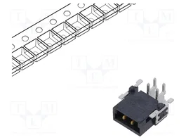 HARTING Conector de placa a placa har-flex® Power 2 pines