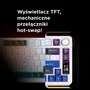 Rampage Quell Pro Teclado Mecánico Inalámbrico 2.4G + BT Hot-Swap Gasket Pantalla Disposición Polaca
