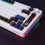 Rampage Quell Pro Teclado Mecánico Inalámbrico 2.4G + BT Hot-Swap Gasket Pantalla Disposición Polaca