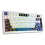 Rampage Quell Pro Teclado Mecánico Inalámbrico 2.4G + BT Hot-Swap Gasket Pantalla Disposición Polaca