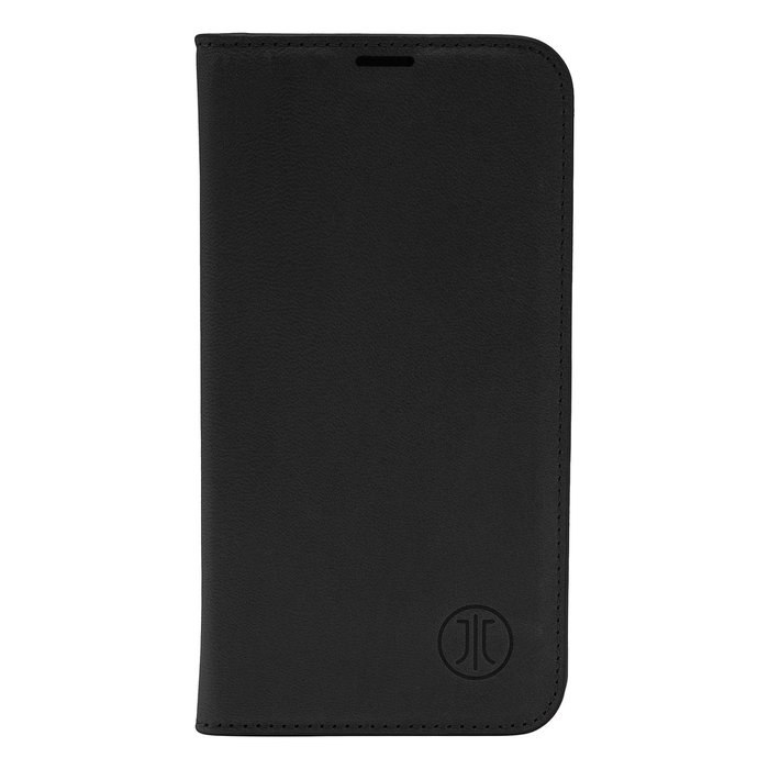 JT Berlin BookCase Tegel para Apple iPhone 16 Pro, Piel Auténtica, Negro