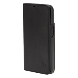 JT Berlin Echtleder BookCase Tegel para Apple iPhone 16 Pro, negro