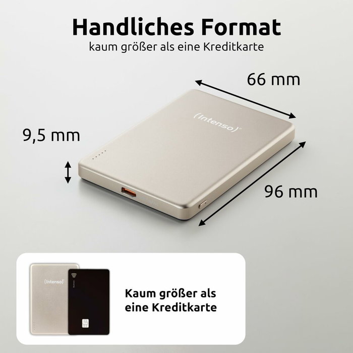 Intenso MW5000 Powerbank MagSafe 5000 mAh Champán Intenso MW5000 Powerbank MagSafe 5000 mAh Champán