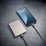 Intenso MW5000 Batería Externa Magnética Power Bank 5000 mAh Compatible con MagSafe, Carga Inalámbrica 15W y USB-C PD 20W, Color Champán