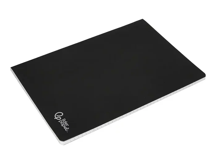 Liderpapel Libreta Tapa Negra A5 80 Hojas Cuadro 5mm con Doble Margen