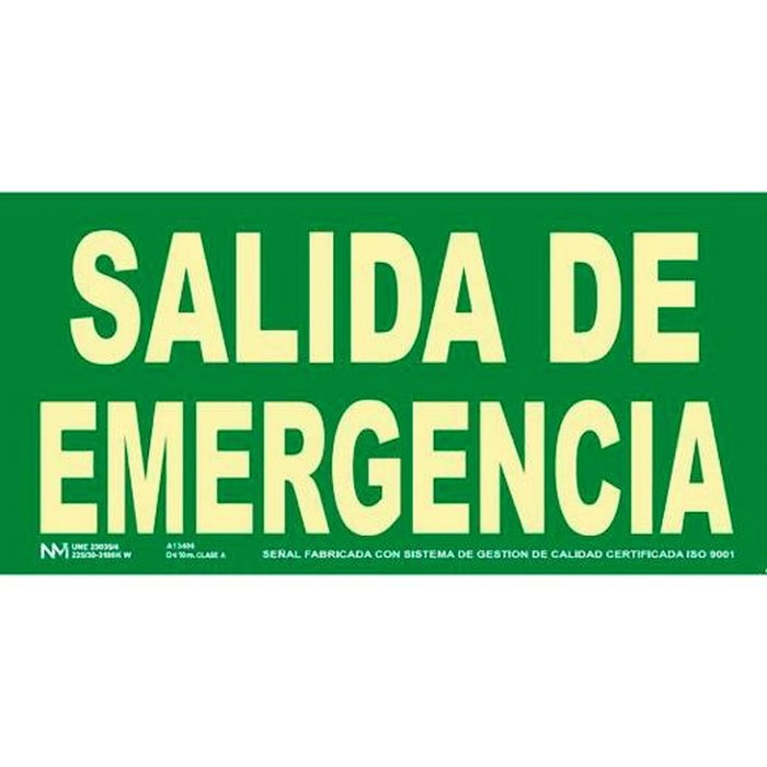 ARCHIVO 2000 Señal de Salida de Emergencia Fotoluminiscente Verde ARCHIVO 2000 Señal de Salida de Emergencia Fotoluminiscente Verde