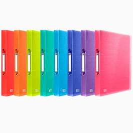 Oxford Carpeta De Anillas 2x30 Urban Pp A4 Colores Surtidos Translúcidos (Set de 10) (Set de 10)