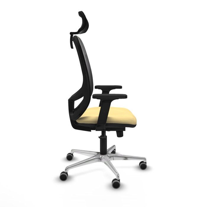 PIQUERAS Y CRESPO Silla de oficina Cilanco con mecanismo Sincro, Crema y Negro PIQUERAS Y CRESPO Silla de oficina Cilanco con mecanismo Sincro, Crema y Negro