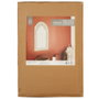Home Deco Factory Espejo Oriental Mirage 56x37x1 cm - Metal plateado con moldura calada
