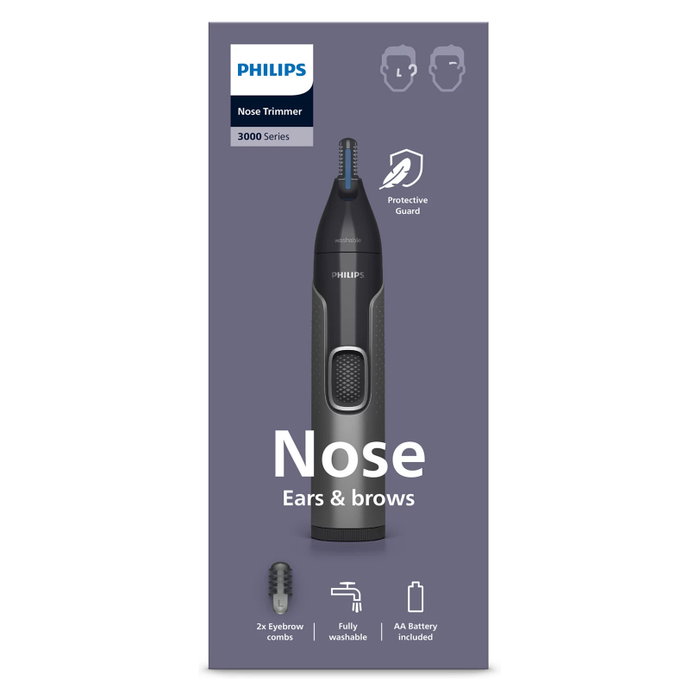 Philips NT3650/16 Serie 3000 Recortador de nariz, orejas y cejas