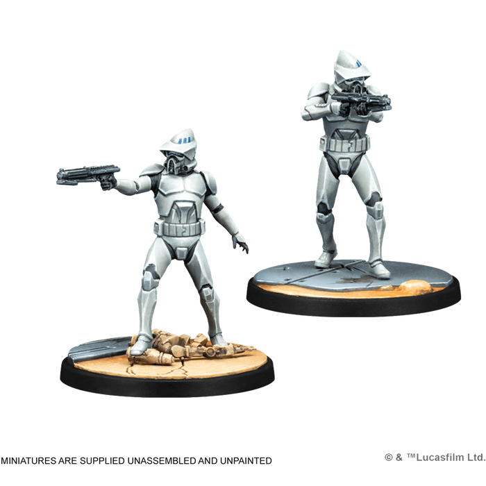 Atomic Mass Games Star Wars Shatterpoint His Party's Over Squad Pack Juego de Mesa con Miniaturas de Mace Windu y Comandante Clon CT-411 "Ponds" SWP08