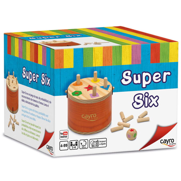 Cayro Juego Super Six de Madera Cayro Juego Super Six de Madera
