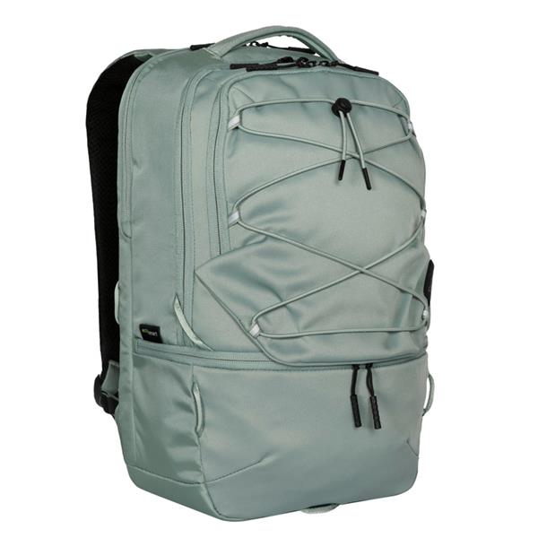 Targus Mochila TBB65905 Flex Verde para Portátil de 16 Pulgadas, Compartimento Acolchado, Poliéster Reciclado