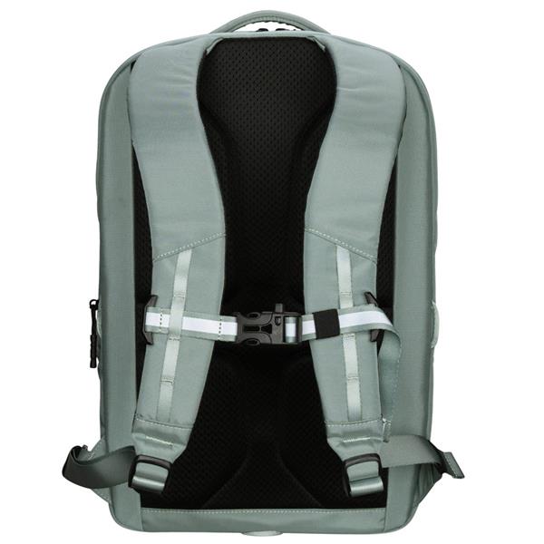 Targus Mochila TBB65905 Flex Verde para Portátil de 16 Pulgadas, Compartimento Acolchado, Poliéster Reciclado