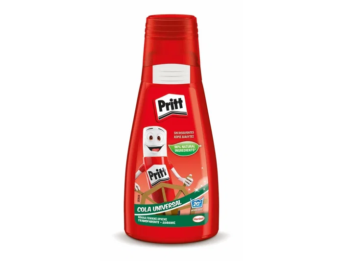Pritt Cola Universal Transparente, Pegamento para Madera, Cartón, Plástico, Tela y Metal, Con Dosificador, 100 g