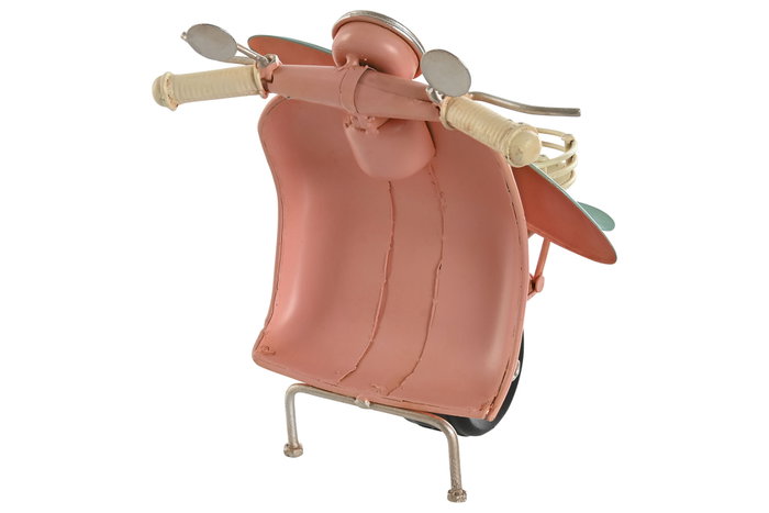 DKD Home Decor Vehículo de Decoración Metal Surtido Blanco y Rosa
