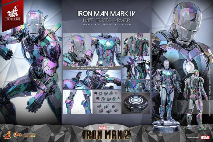 Hot Toys Iron Man Mark IV Haze Fractal Armor Figura 1/6 Hot Toys Iron Man Mark IV Haze Fractal Armor Figura 1/6