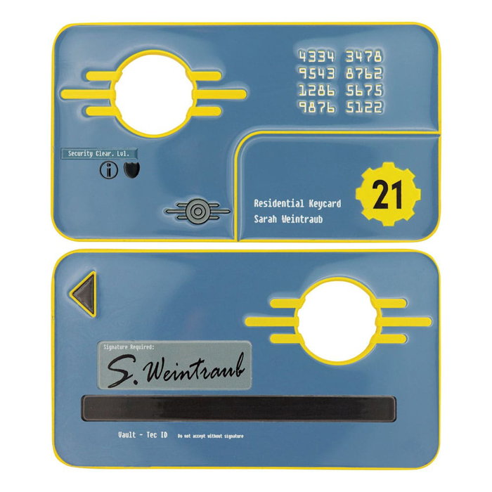 Fallout: New Vegas Réplica Vault 21 Security Keycard Limited Edition