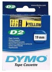 Cinta De Rotular Dymo Lm D2 Fondo 10M 19Mm Amarillo (61914)