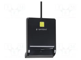 Gembird Lector de Tarjetas Inteligentes FD2-SCR USB Negro, Negro