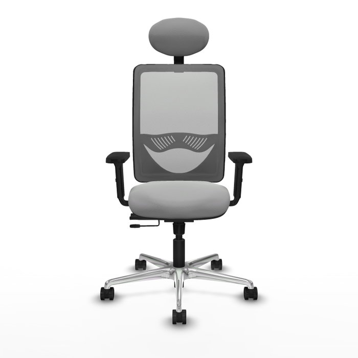PIQUERAS Y CRESPO Silla de oficina Zulema con mecanismo Sincro/Traslack, Gris