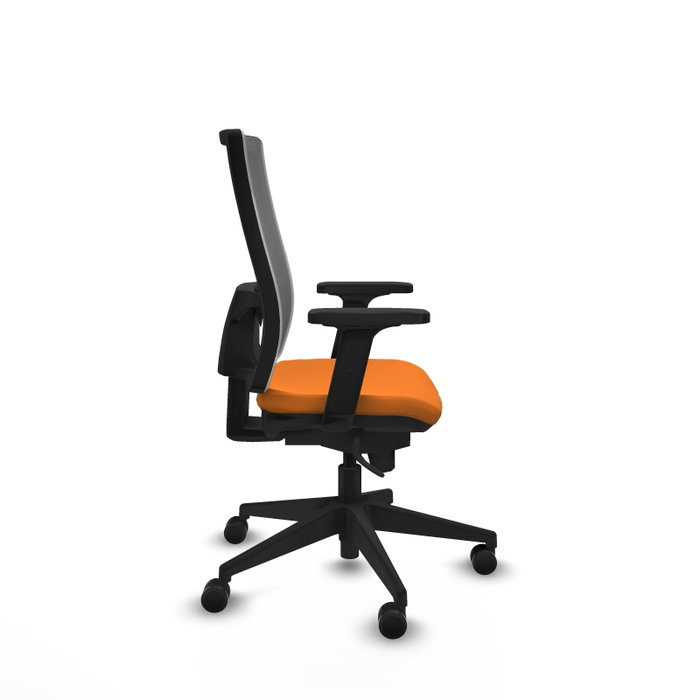PIQUERAS Y CRESPO Silla de oficina Horna Naranja y Gris con Mecanismo Sincro PIQUERAS Y CRESPO Silla de oficina Horna Naranja y Gris con Mecanismo Sincro